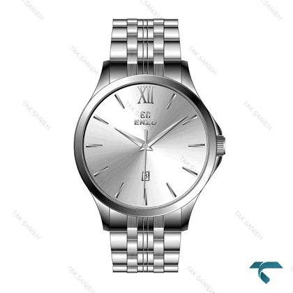 انزو EC-612AEG اصل مردانه فول استیل Enzo-8091-G