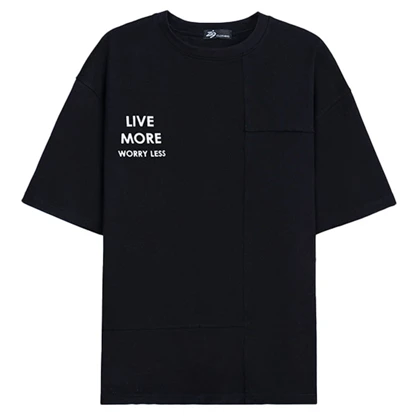 زیگ تیشرت آستین کوتاه black live more tshirt-9852
