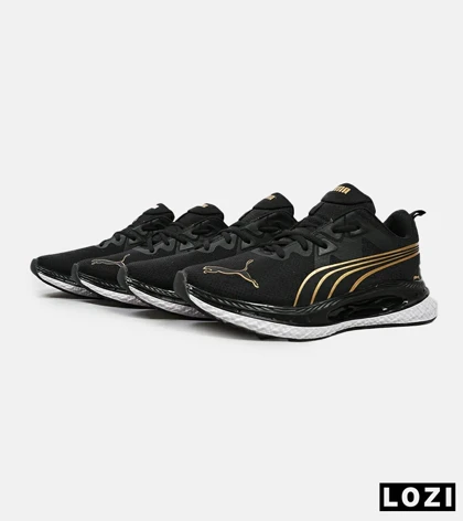 کفش کتانی ورزشی مشکی طلایی مردانه و زنانه PUMA مدل 4532