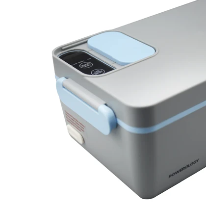 ظرف غذا گرمکن پرتابل پاورولوژی مدل Lumo-PLBF818GYBL ظرفیت 1 لیتر به همراه کیف