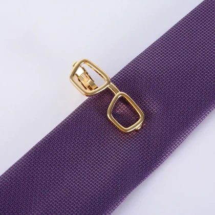 گیره کراوات عینک طلایی