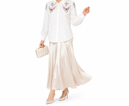 شومیز زنانه گلدوزی وارداتی کد 361