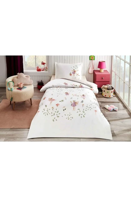 سرویس روتختی یک نفره Özdilek مدل Pembee Fairy Blossom