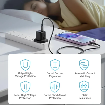 شارژر دیواری انکر Anker مدل B2656 توان 25W با کابل USB-C