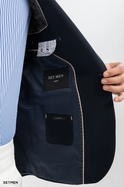 کت تک مردانه یقه انگلیسی