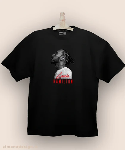 تیشرت لش مردانه و زنانه طرح لوئیس همیلتون کد 984