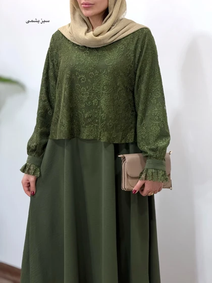 پیراهن مانتویی بلند ماریا