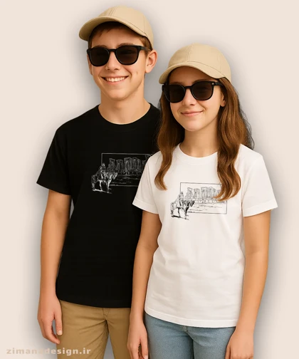 تیشرت بچگانه اصیل ایرانی طرح نگاه کوروش بزرگ