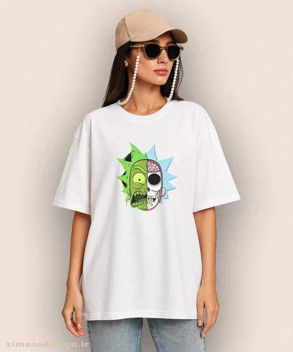 تیشرت لش مردانه و زنانه طرح ریک اند مورتی کد 895