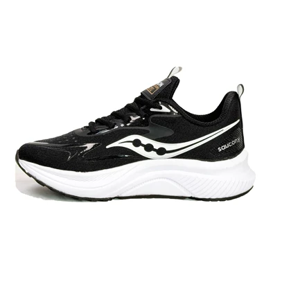 کتانی اسپرت مردانه مدل ساکونی Saucony رنگ مشکی زیره سفید کد 51208