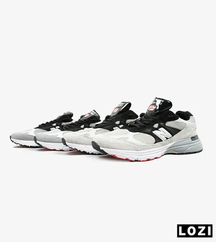 کفش کتانی بزرگ پا طوسی مشکی NEW BALANCE 993