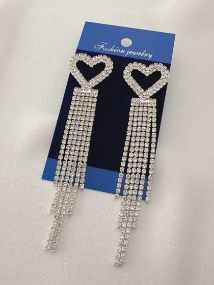 گوشواره نگین‌دار کد h787موژان حیدری