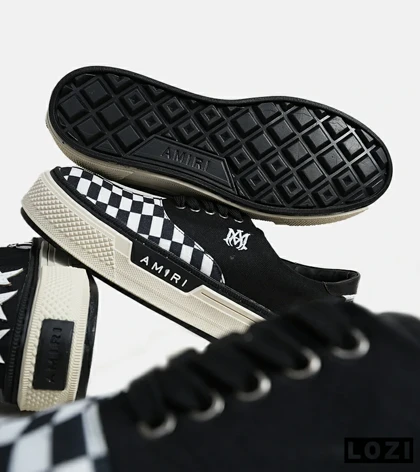 کفش اسنیکرزمشکی Amiri Stars Checkered مدل 5997