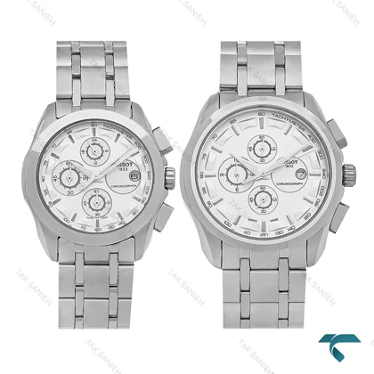 ست ساعت تیسوت 1853 فول استیل سه موتوره Tissot-8282-S