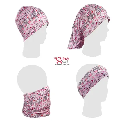 اسکارف دخترانه فانتزی طرح love (دستمال سر ورزشی)