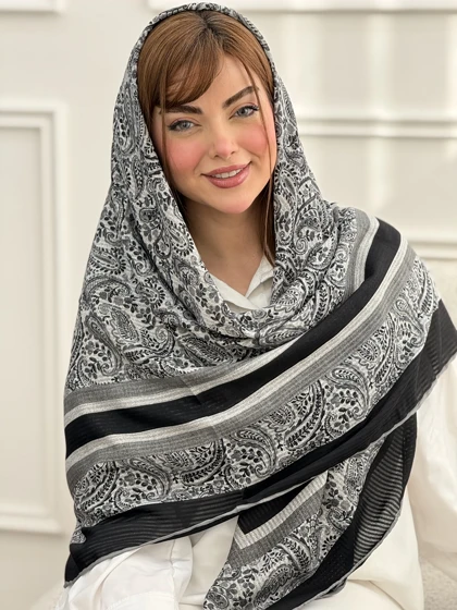 روسری نخ اسکالر طرح ترمه