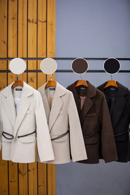 کت موهر جیب نما کمربند گره‌ای