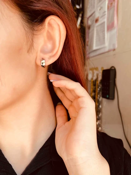 گوشواره حلقه‌ای آینه ای X30