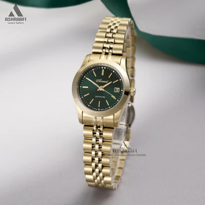 ساعت اکسنت بند طلایی Axcent AX160041GG