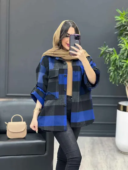شکت چهارخونه آستین پاگن