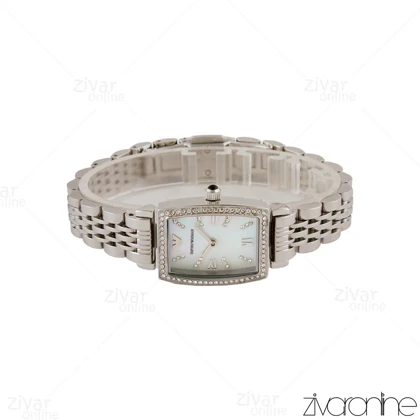 ساعت امپریو آرمانی زنانه سیلور مستطیلی صفحه سفید 105178