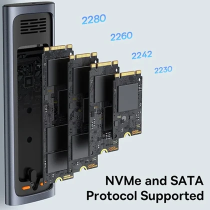 باکس هارد اس‌اس‌دی M.2 NVMe و SATA بیسوس BS-0H155