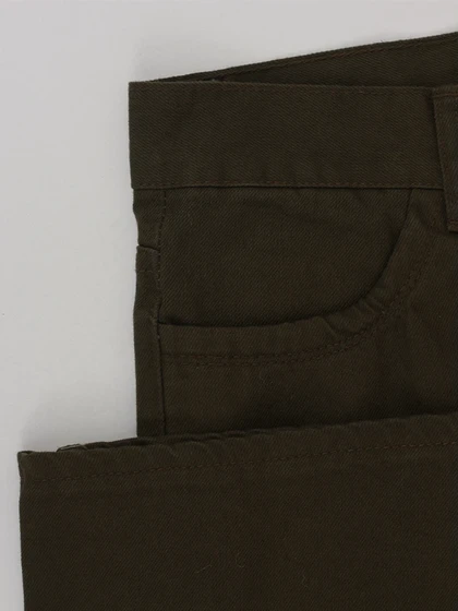 شلوار بگ جین جلو دکمه دار