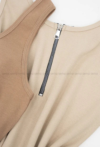 تاپ رکابی نیم زیپ