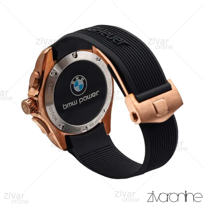 ساعت تگ هویر کررا مردانه رزگلد سفید بند رابر مدل (BMW) 106034