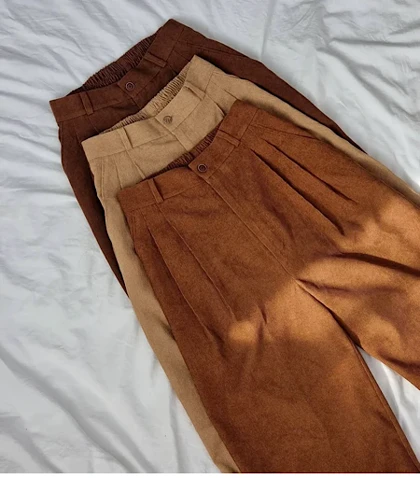 شلوار کبریتی زنانه مدل نیم بگ Dora کد 032