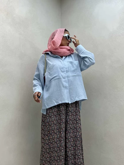 شومیز وال 2 جیب
