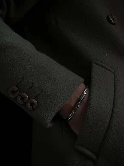 دستبند بنگل مردانه طرح میخی، استیل ضد زنگ