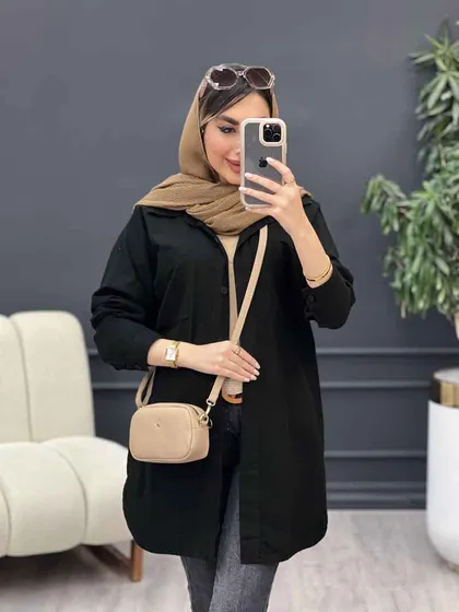 مانتو دو جیب شکیبا