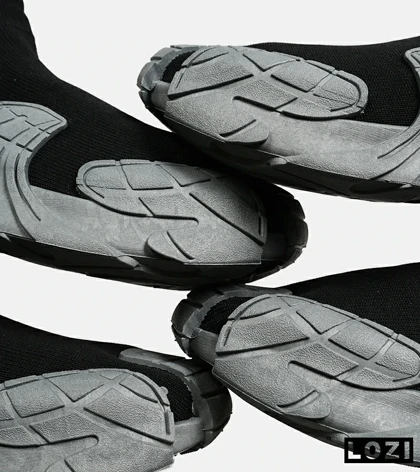 کفش کتانی مردانه مشکی طوسی BALENCIAGA مدل 6939