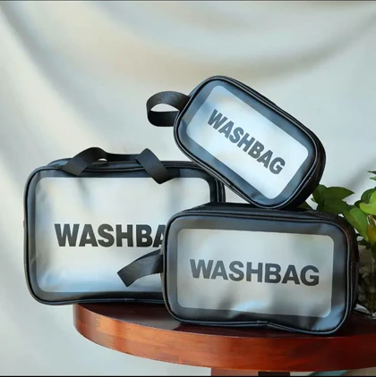 کیف لوازم آرایش سه تیکه wash bag