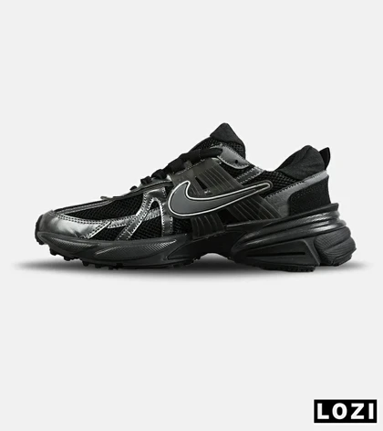 کفش کتانی مردانه و زنانه مشکی طوسی Nike cushlon مدل 7863