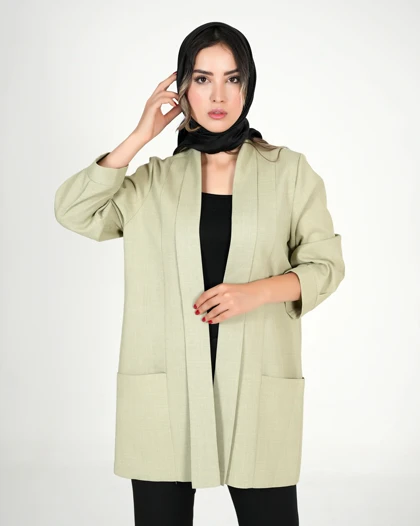 مانتو زنانه کرپ بیسکویتی کد 199 (115)