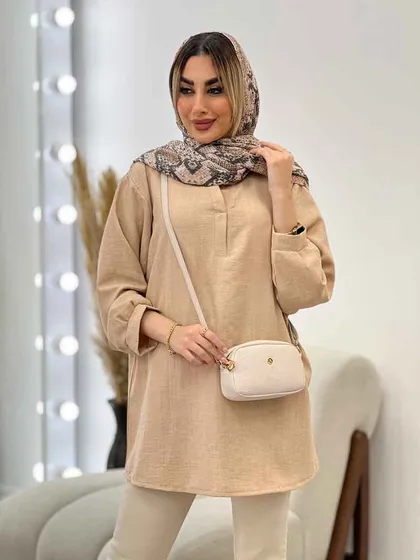 مانتو جلو بسته یقه دیپلمات