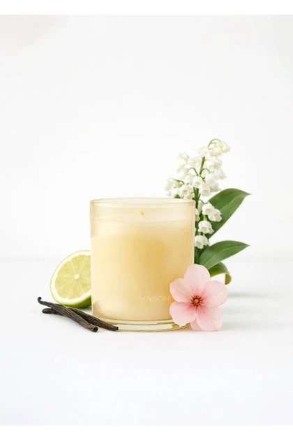 شمع معطر Bella Maison مدل Amberwood Trail موم سویا - زرد