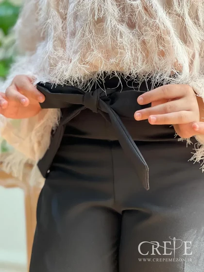 شلوار از بالا گشاد کرپ