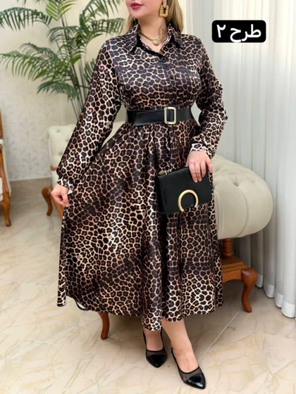 پیراهن ساتن نازیلا 3579