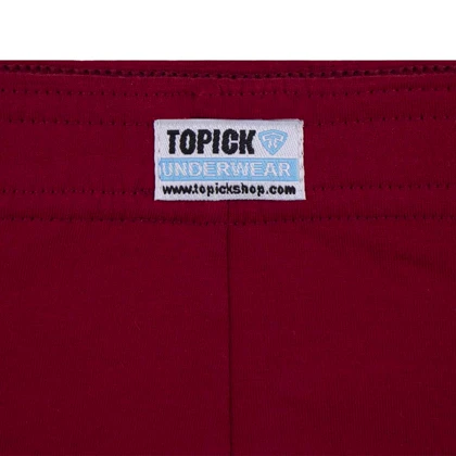 شورت اسلیپ پنبه کش لیفه ای (تک عددی) زرشکی