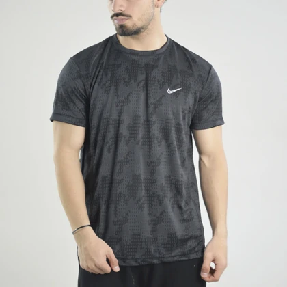 تیشرت ورزشی مردانه نایک مدل VHD-Dri Fit-4K0983 طوسی تیره