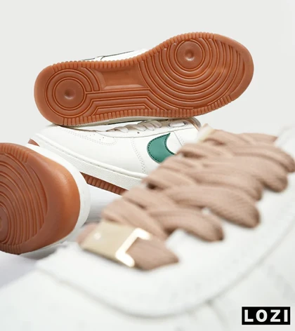 کفش مردانه و زنانه سفید سبز NIKE AIR FORCE مدل 4545