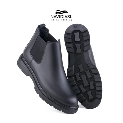 نیم بوت مردانه چرم اسپرت کد 6020029