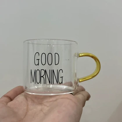 شات اسپرسو 6عددی دسته طلایی good morning