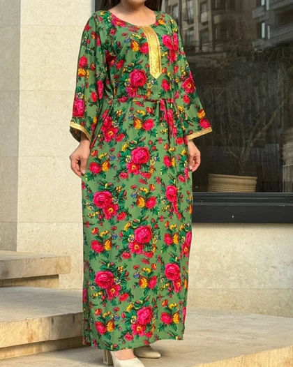 پیراهن ساحلی گل‌دار خارجی 6094