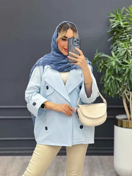 مانتو ژیله دکمه دار