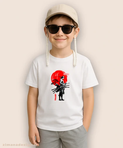 تیشرت بچگانه طرح وان پیس شخصیت زورو کد 985
