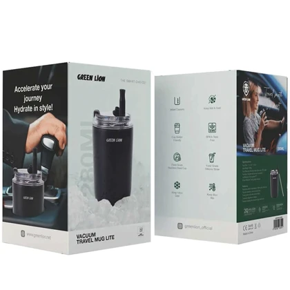 ماگ مسافرتی 280 میلی لیتری گرین لاین GNVATMUG280BK